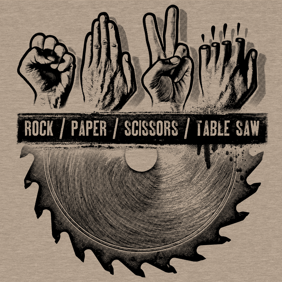 Table Saw - Safety Yellow T-Shirt