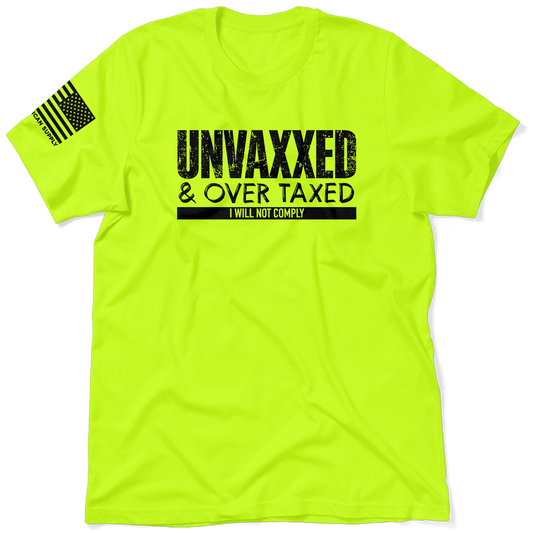 Over Taxxed - Safety Yellow Hi-Vis T-Shirt