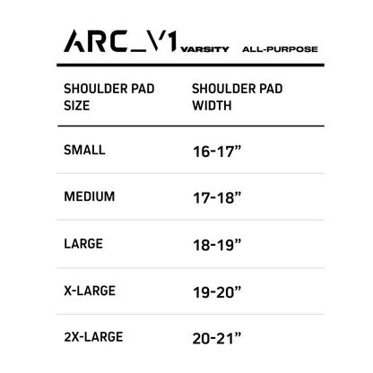 ARC_V1  Varsity Shoulder Pads
