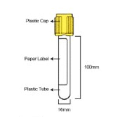 Vacuum Urine Tube, 1% Boric Acid, 10ml