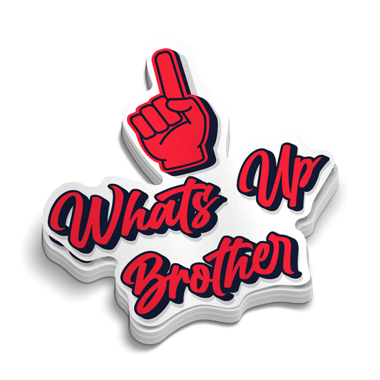 Whats Up Brother - Hard Hat Decal