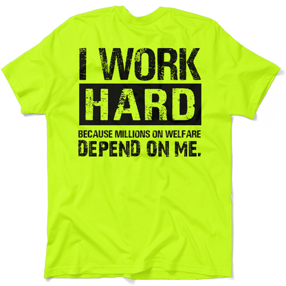 Welfare - Safety Yellow Pocket T-Shirt