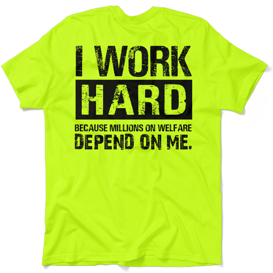 Welfare - Safety Yellow Pocket T-Shirt