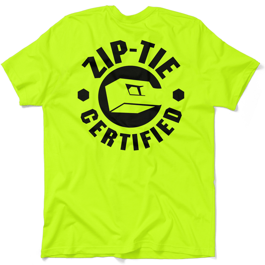 Zip Tie - Safety Yellow Pocket T-Shirt