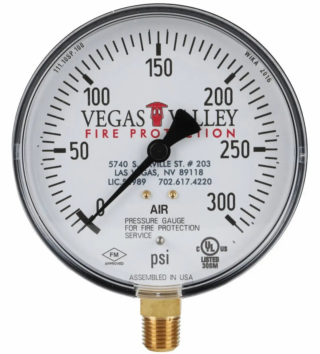 Air Gauge 0 To 300 PSI For Accurate Pressure Measurement