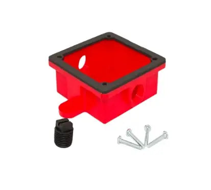 Alarm Bell Back Box ABS Red for Fire Protection Systems