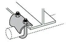 AS51 Right Angle Pipe Clamp EG For Secure Piping Support