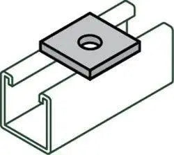 AS619 EG Square Washer For Anvil-Strut Flat Plates 1-5/8" Wide