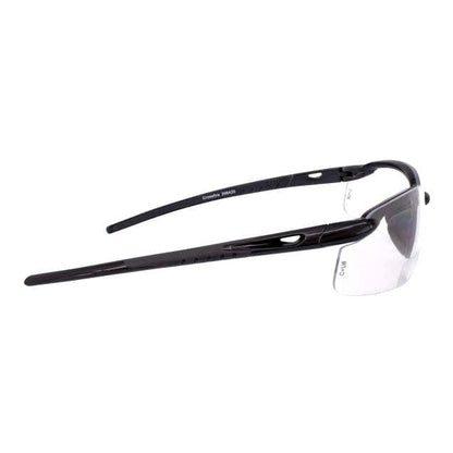 Crossfire ES5 Bifocal Safety Glasses Pearl Gray with Clear Lenses