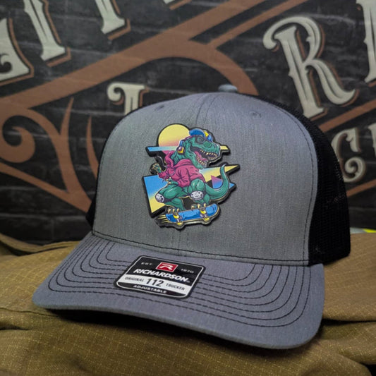 Skater Rex Leather Patch Hat