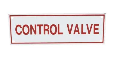 Control Valve Sign 6