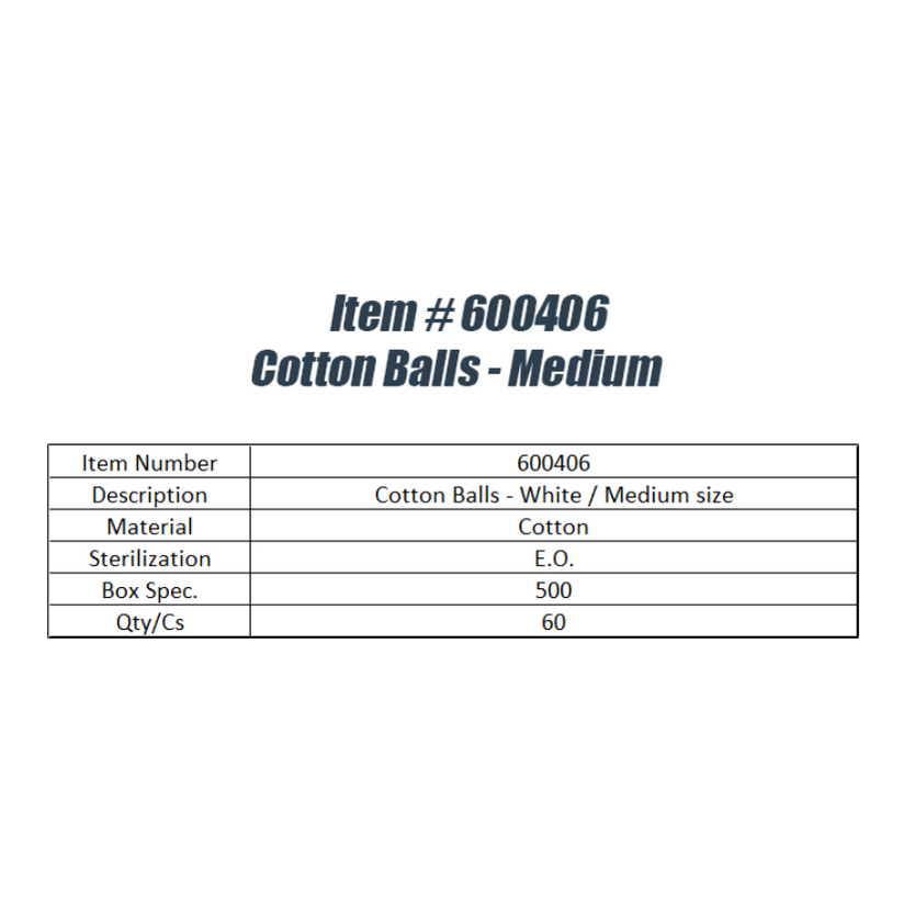White/Medium Cotton Balls