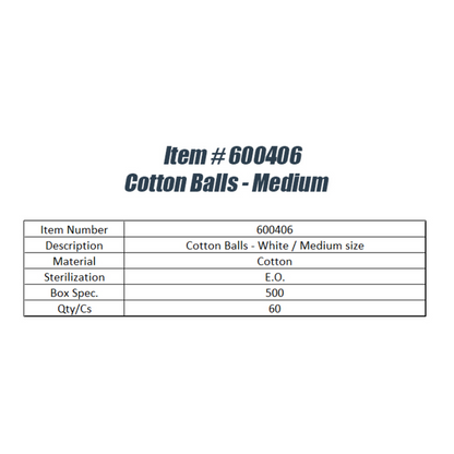 White/Medium Cotton Balls