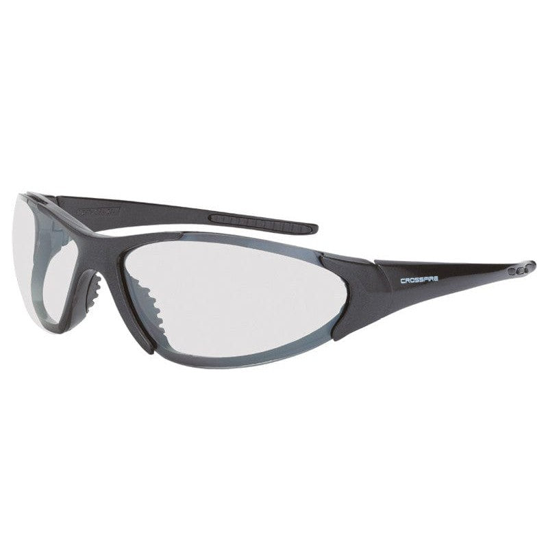 Crossfire Core Safety Glasses Black with Indoor-Outdoor Mirror Lenses