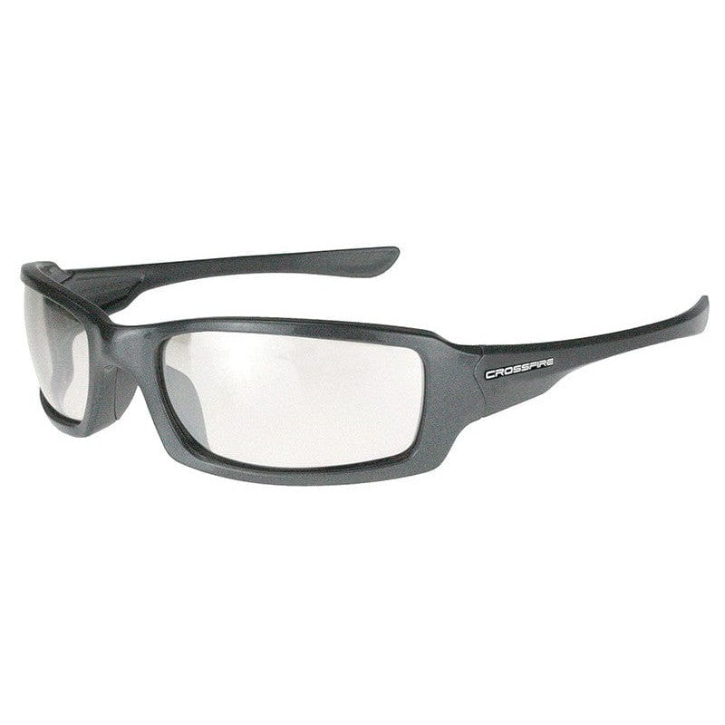 Crossfire M6A Safety Glasses Pearl Gray with Indoor-Outdoor Lenses