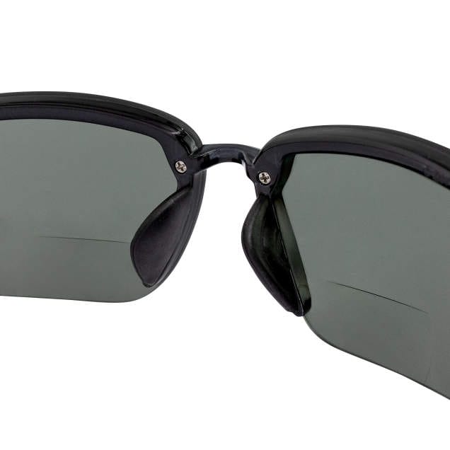 Crossfire ES5 Bifocal Safety Glasses Black with Polarized Smoke Lenses