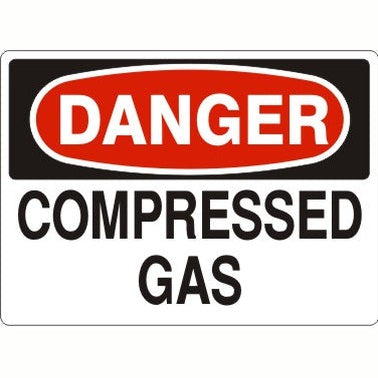 Danger - Compressed Gas