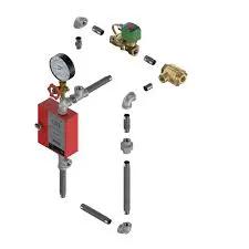 Viking VXD Deluge System Electric Release Trim, Galvanized 1-1/2", Monitored for Optimal Fire Safety