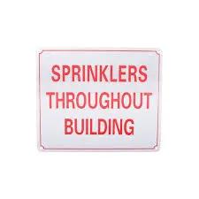 Brecco Fire Protection and Sprinkler System Signs and Accessories