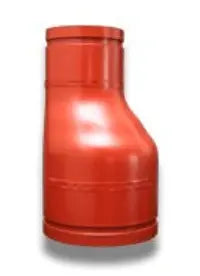 Fab Grooved X Threaded Eccentric Red Fitting