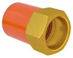 Female Adaptor With Metal Threaded Insert For Fire Systems