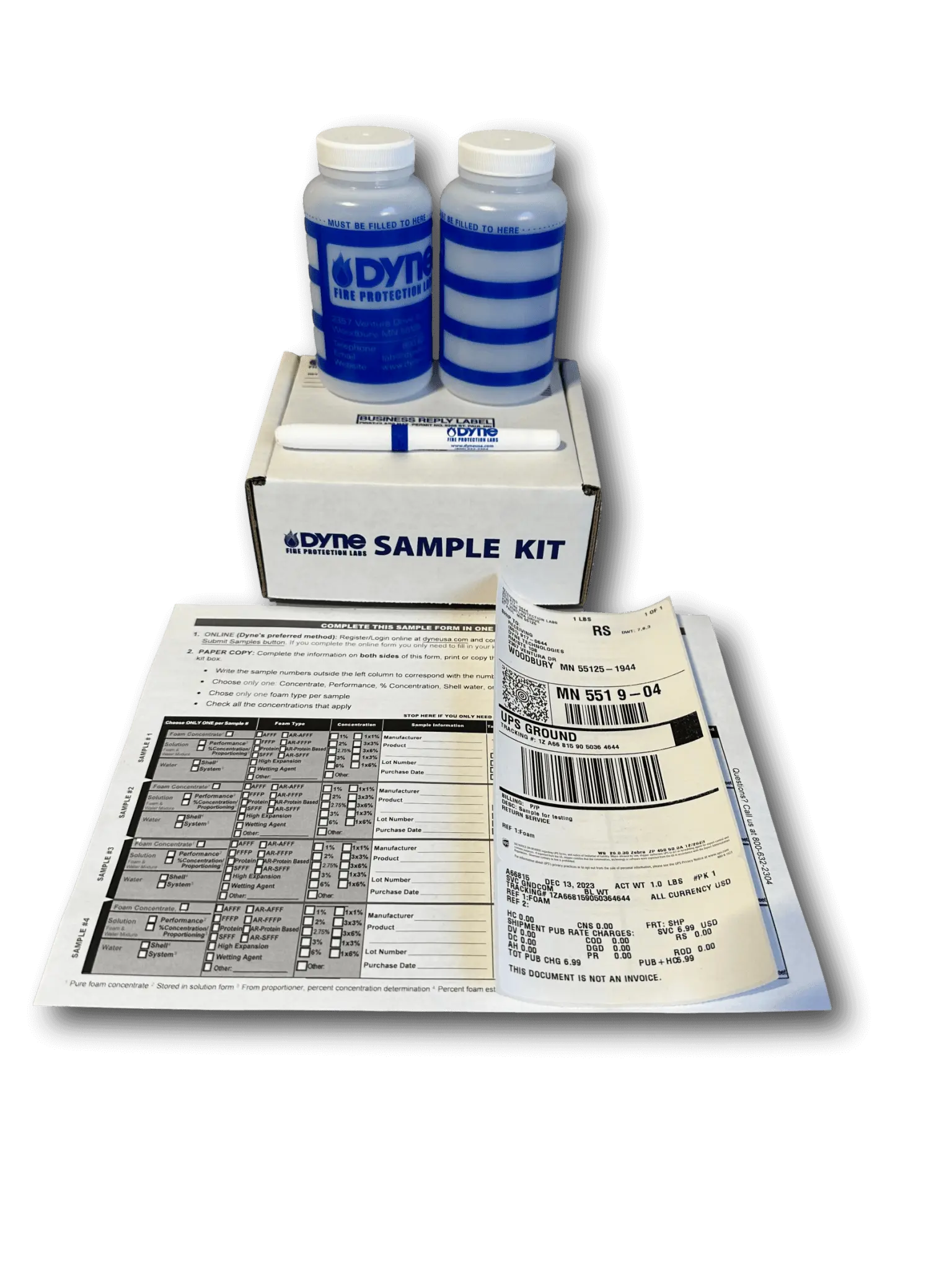 Foam Sample Kit for NFPA Testing with 2 Containers – Patriot SafeSource
