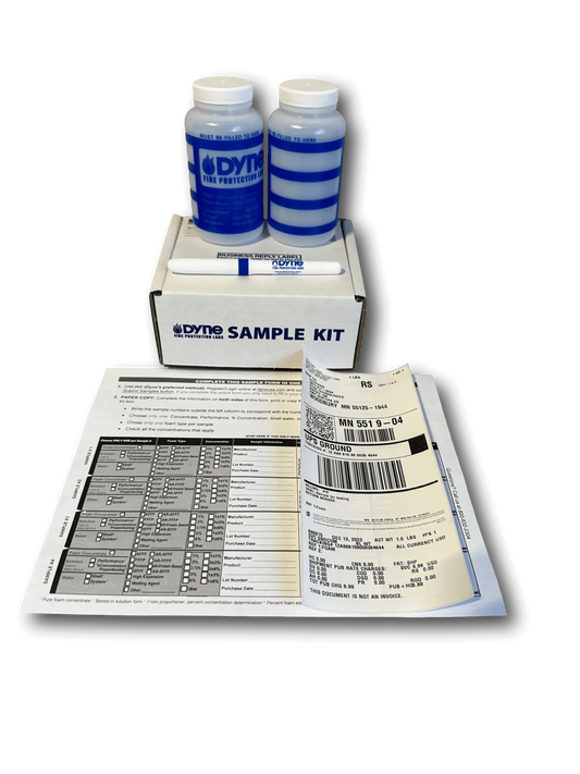 Foam Sample Kit for NFPA Testing with 2 Containers