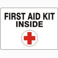 First Aid Kit Inside (w/red cross symbol)