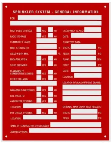 General Information Sign for Safety and Awareness 6" x 2"