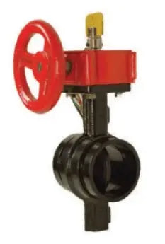 Grooved Butterfly Valve With Switch Closed For Fire Safety