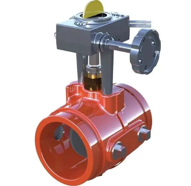Grooved Butterfly Valve With Switch 2" Extended Length