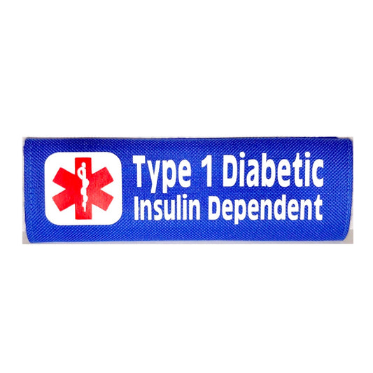 Type 1 Diabetic Insulin Dependent Backpack Seat/Harness Medical Alert Seatbelt Cover