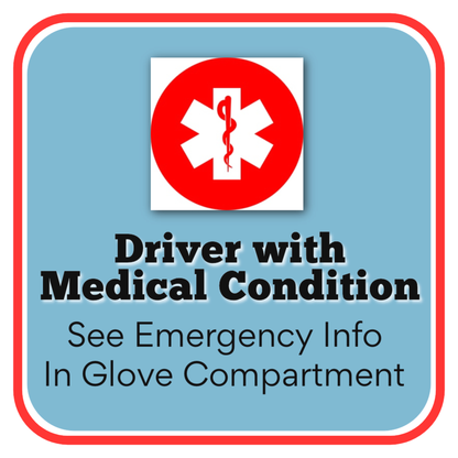 Driver With Medical Condition Set Emergency Safety Set