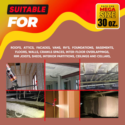 Spray Foam Insulation Can (30 oz. / 850 g)