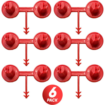 Red Nozzle Set (1-2)(Vertical - Horizontal) for Spray Foam Gun