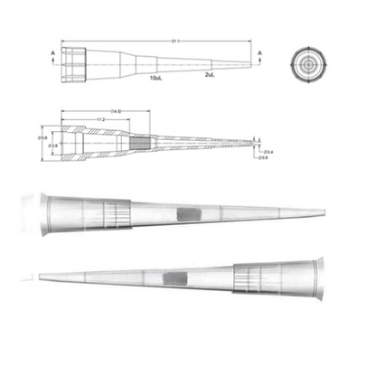 10UL FILTER TIPS (4,800 Tips)