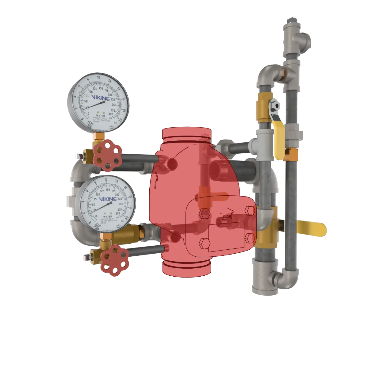 Release Trim HP Dry System Galvanized Water Control