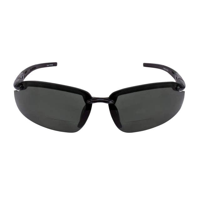 Crossfire ES5 Bifocal Safety Glasses Black with Polarized Smoke Lenses