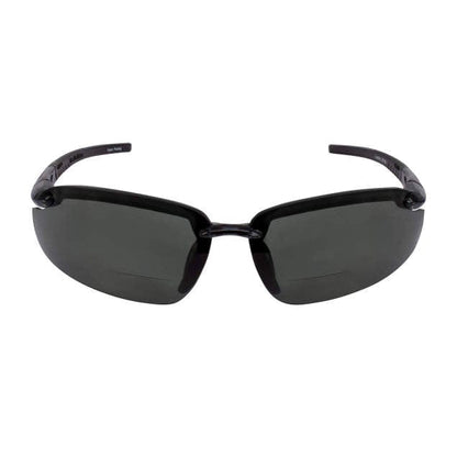 Crossfire ES5 Bifocal Safety Glasses Black with Polarized Smoke Lenses