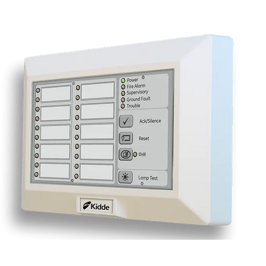 Kidde 10-Zone Remote Fire Annunciator with Status LEDs for Commercial Safety