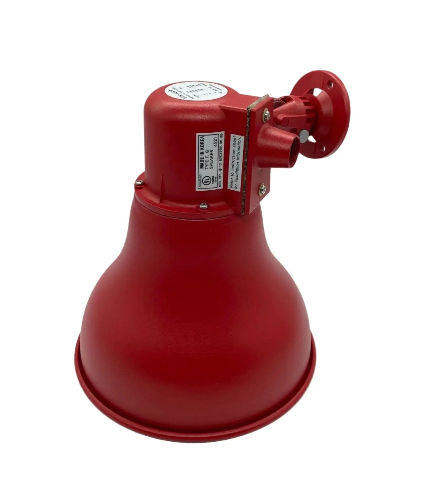 Kidde 15W Loudspeaker Red UL/FM Approved Fire Alarm Alert for Emergency Communication