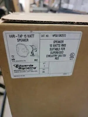 Kidde 15W Loudspeaker Red UL/FM Approved Fire Alarm Alert for Emergency Communication