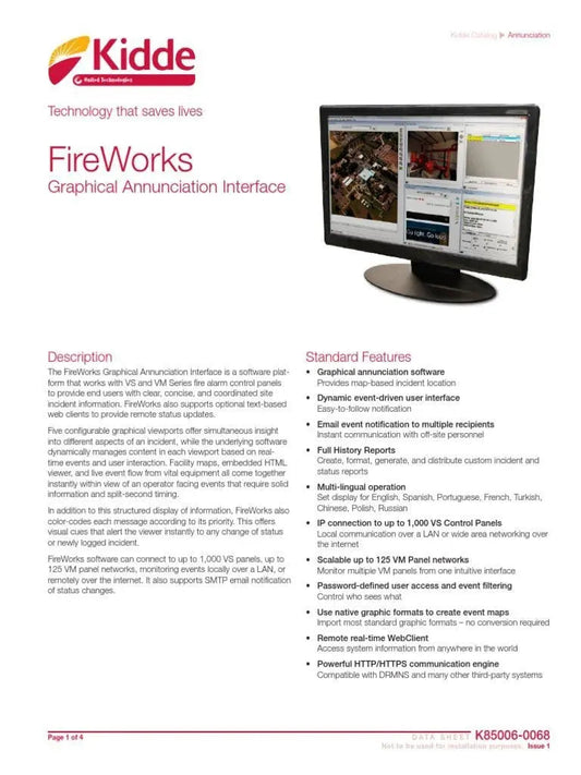 Kidde FireWorks Software with 5 Viewport Display for Pros