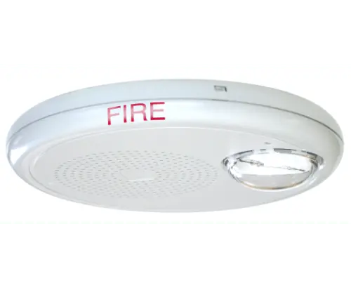 Kidde Outdoor Speaker Strobe Fire Safety System Clear Lens