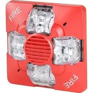 Kidde Outdoor Fire Horn/Strobe 15-30 Cd Red For Contractors