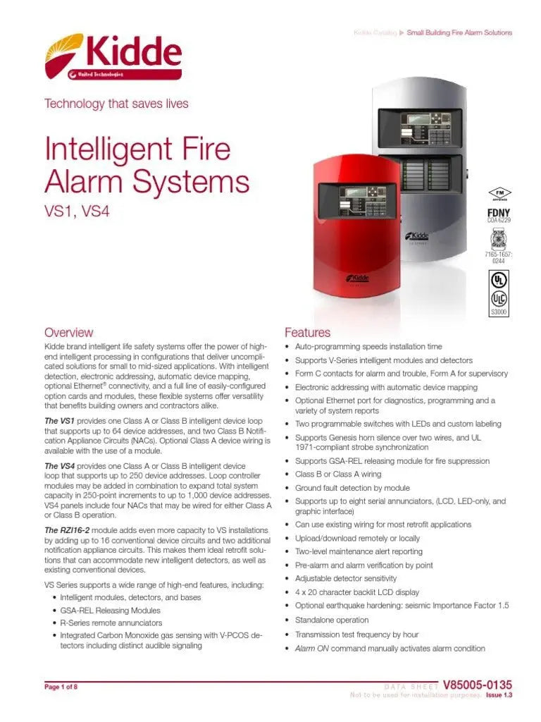 Kidde Red Door Evolve Four Loop Fire Safety System 250-Point