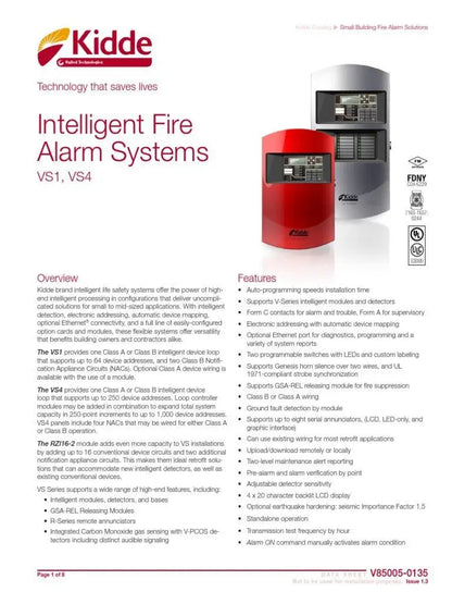 Kidde Red Door Evolve Four Loop Fire Safety System 250-Point