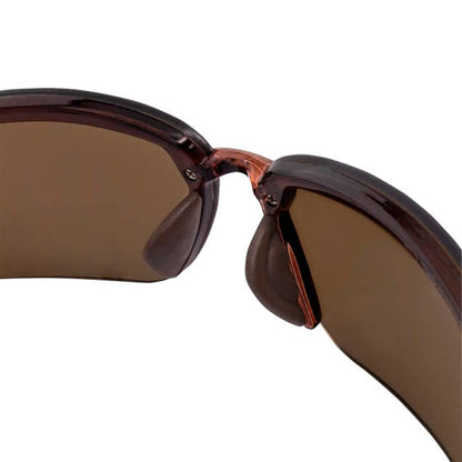 Crossfire ES5 Safety Glasses Brown with HD Brown Flash Mirror Lenses