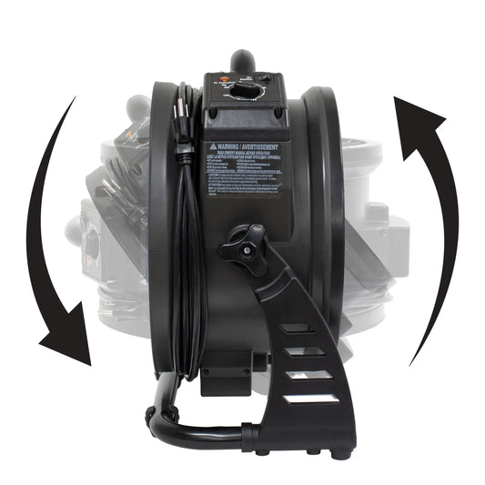 XPOWER M-25 Axial Air Mover with Ozone Generator – High-Performance Portable Ventilation