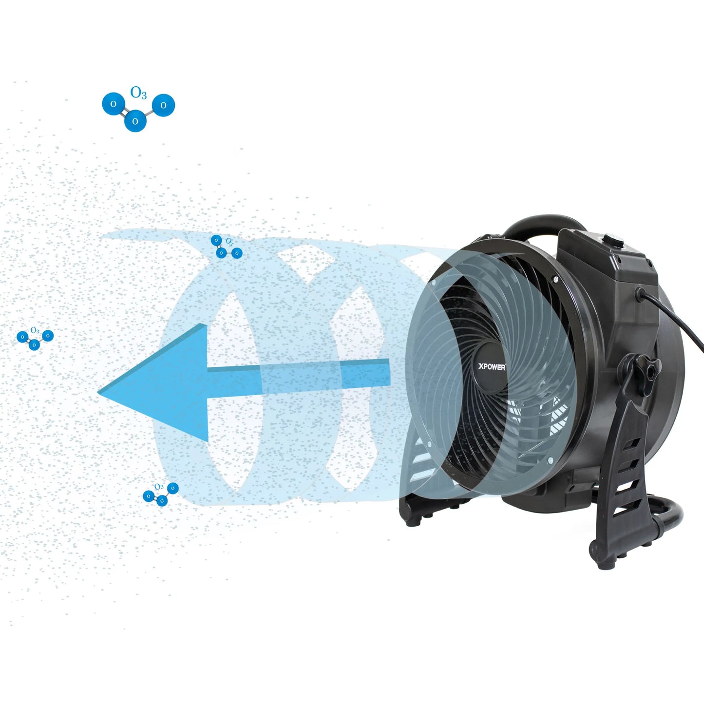 XPOWER M-27 Axial Air Mover with Ozone Generator – High-Performance Ventilation Tool